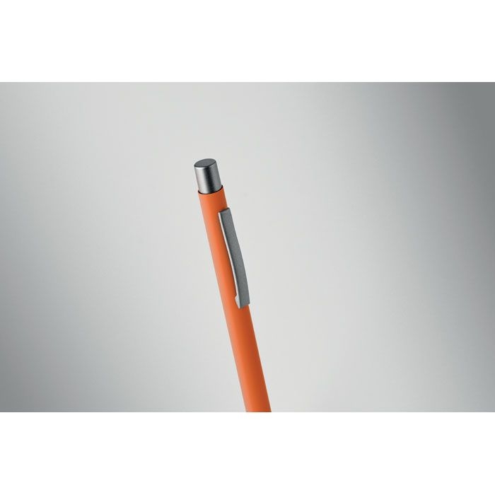 MO3222-10Nali Druckkugelschreiber recy. Alu_ orange