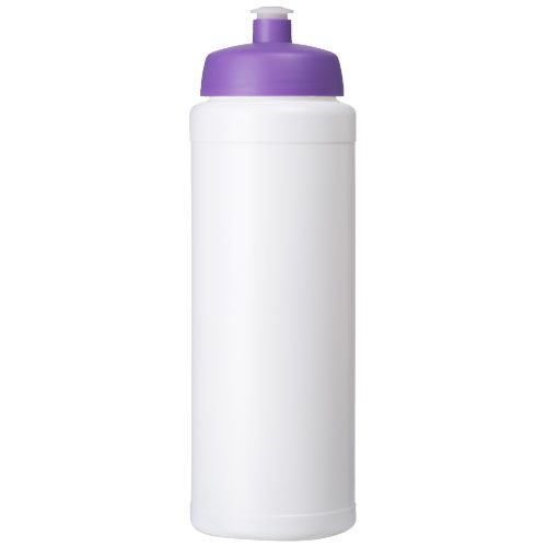 PF210689-10Baseline® Plus grip 750 ml Sportflasche mit Sportdeckel_ weiss_lila