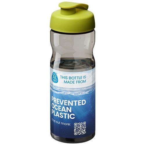 PF220100-5H2O Active® Eco Base 650 ml Sportflasche mit Klappdeckel_ limone_kohle