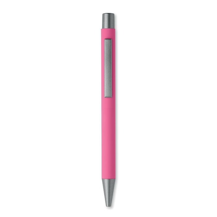 MO3222-38Nali Druckkugelschreiber recy. Alu_ fuchsia