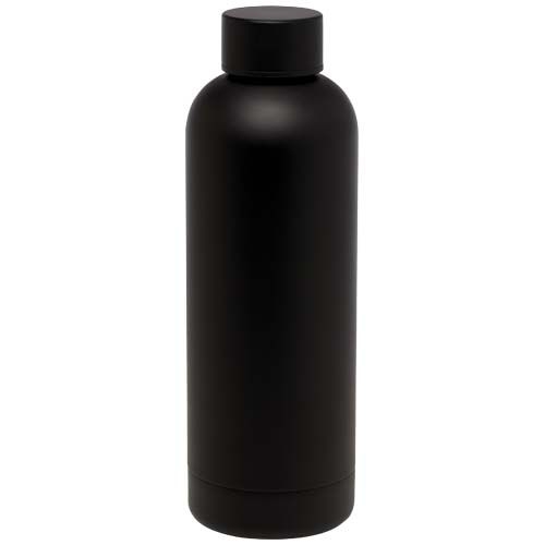 PF100798-5Spring 500 ml RCS-zertifizierte Kupfer-Vakuum Isolierflasche aus recyceltem Edelstahl_ schwarz
