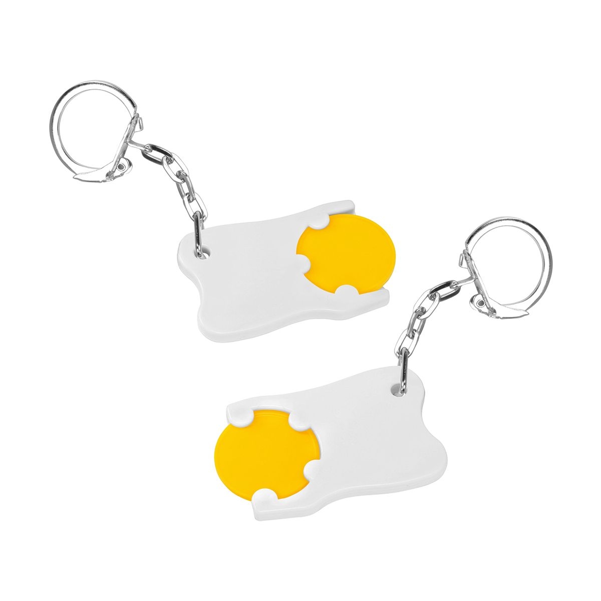 HE8287K-4-0Chiphalter mit 1€-Chip _Zahn_ gelb_ weiss