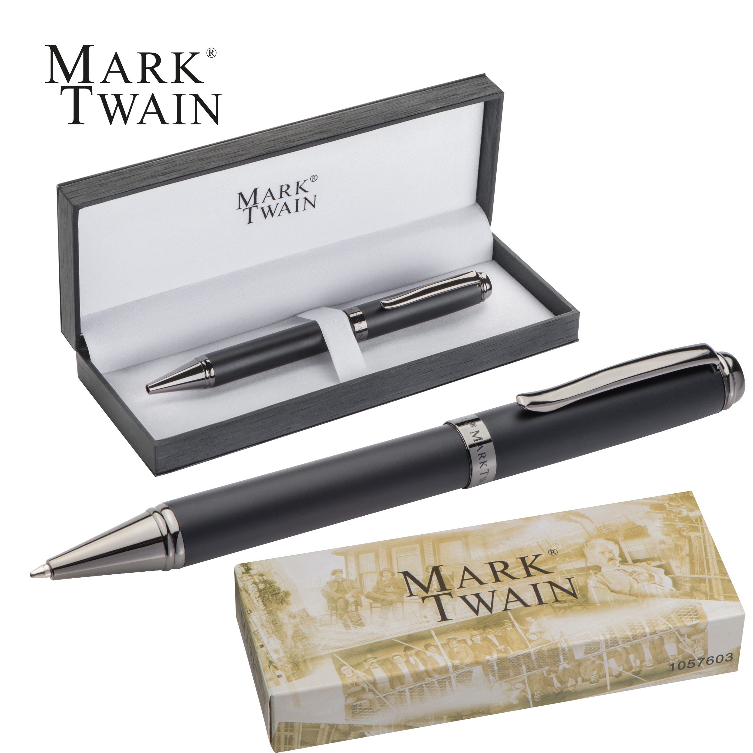 MA10576Mark Twain Kugelschreiber aus Metall MARCOS