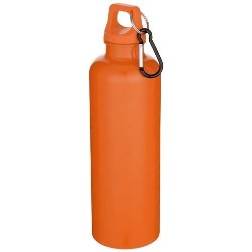 PF100878-3Oregon 750 ml einfarbige RS-zertifizierte Wasserflasche aus recyceltem Kunststoff mit Karabinerhaken