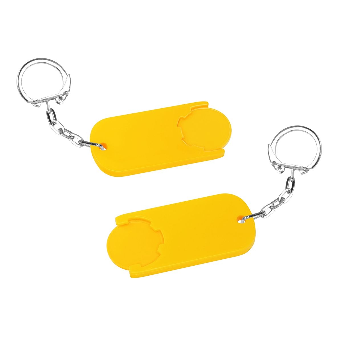 HE7439K-4-4Chiphalter mit 1€-Chip _Alpha_ gelb_ gelb