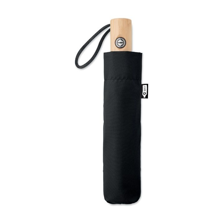 MO6265-03Leeds Regenschirm 23''RPET_ schwarz