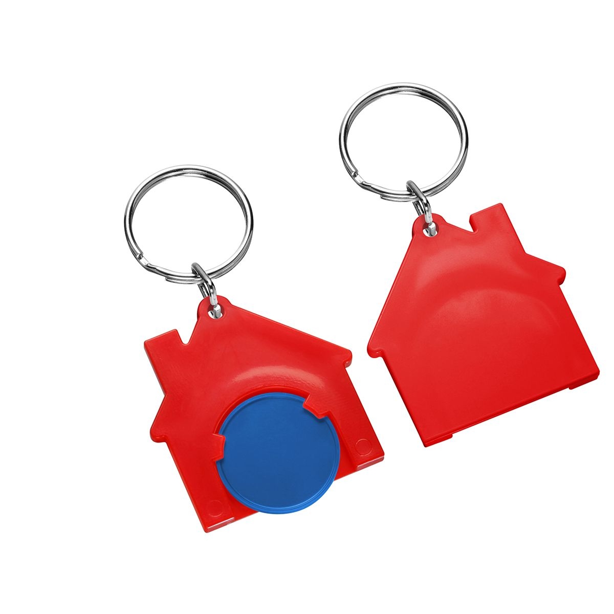 HE7516R-3-1Chiphalter mit 1€-Chip _Haus_ blau_ rot