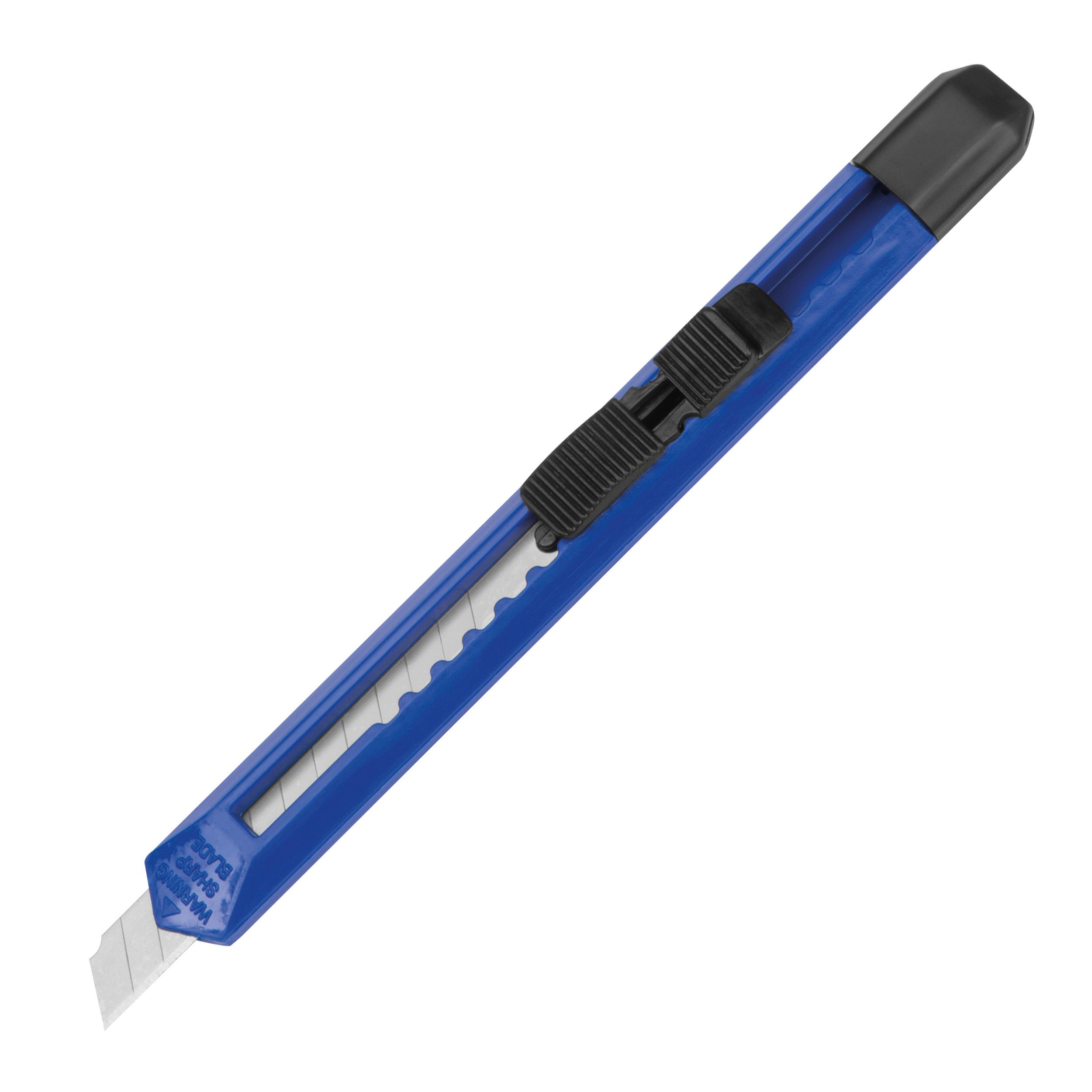 MA89003-04Schlankes Kartonmesser aus Kunststoff URBAN_ blau