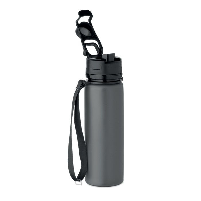 MO2944-15Lett Faltbare Sportflasche Silikon_ steingrau