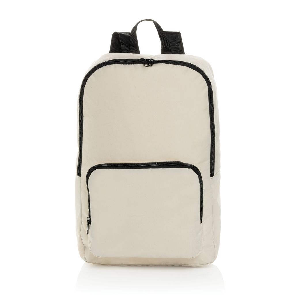 XDP763.19-13Dillon AWARE™ RPET faltbarer klassischer Rucksack_ off white