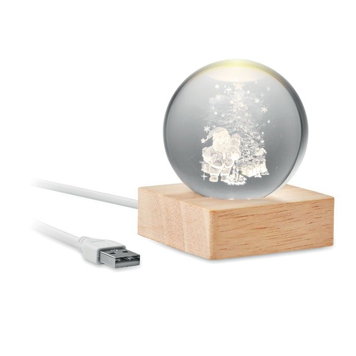 CX1541Santa Light LED-Weihnachtskugel
