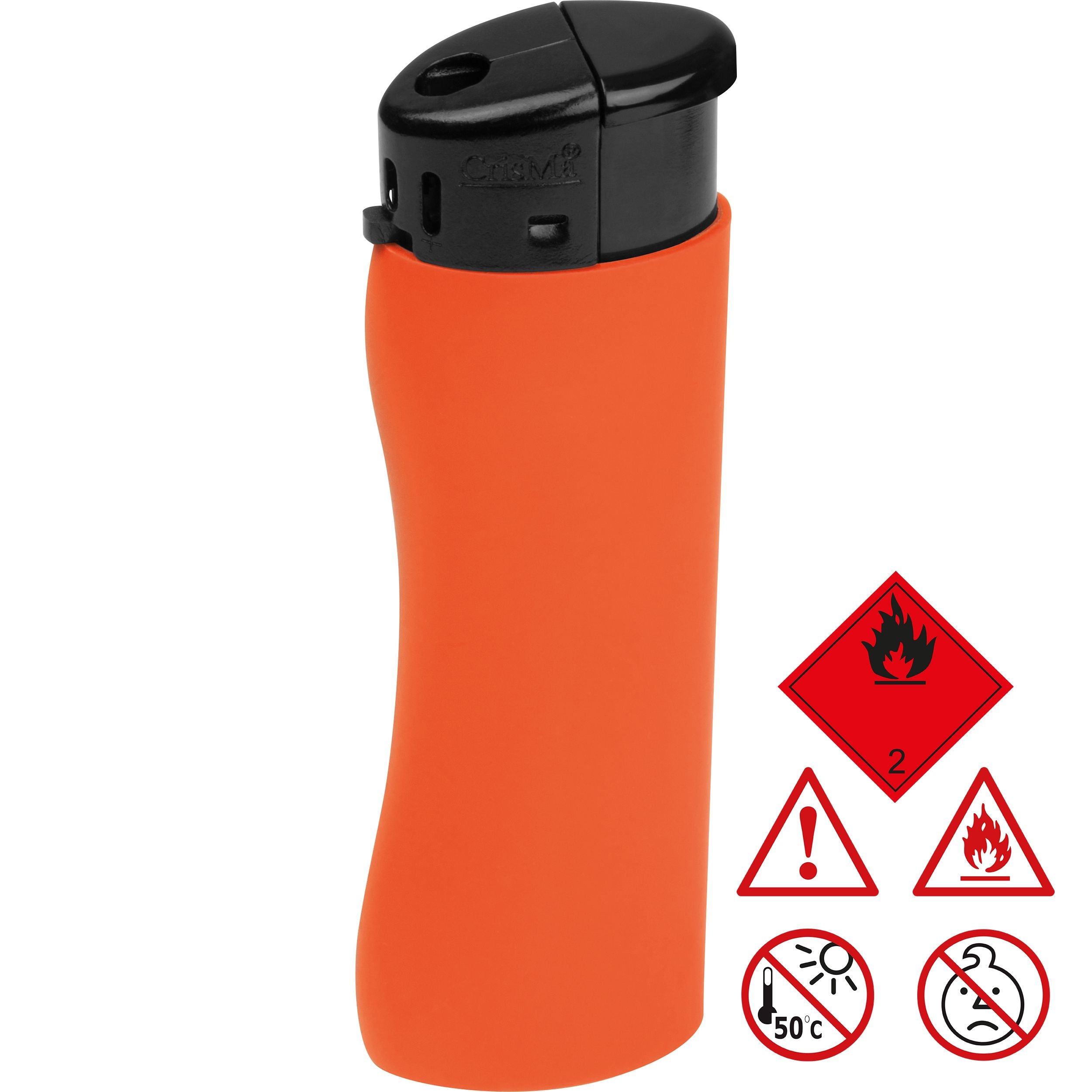 MA93777-10Elektronik Feuerzeug_ ergonomisch ANATOL_ orange