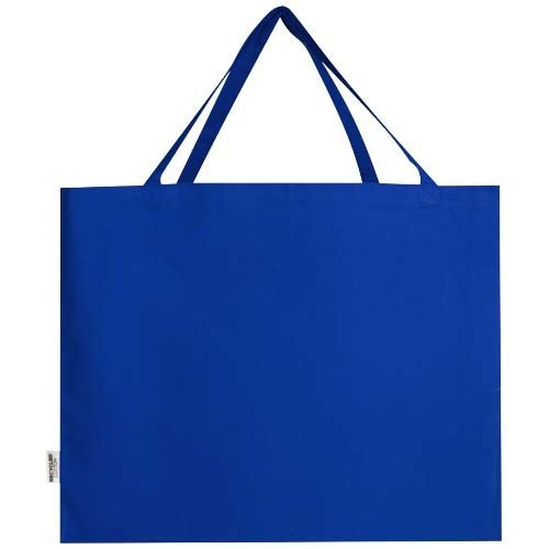 PF120734-4Odessa 220 g_m² Baumwoll Tragetasche aus GRS recycelter Baumwolle 40L_ royalblau