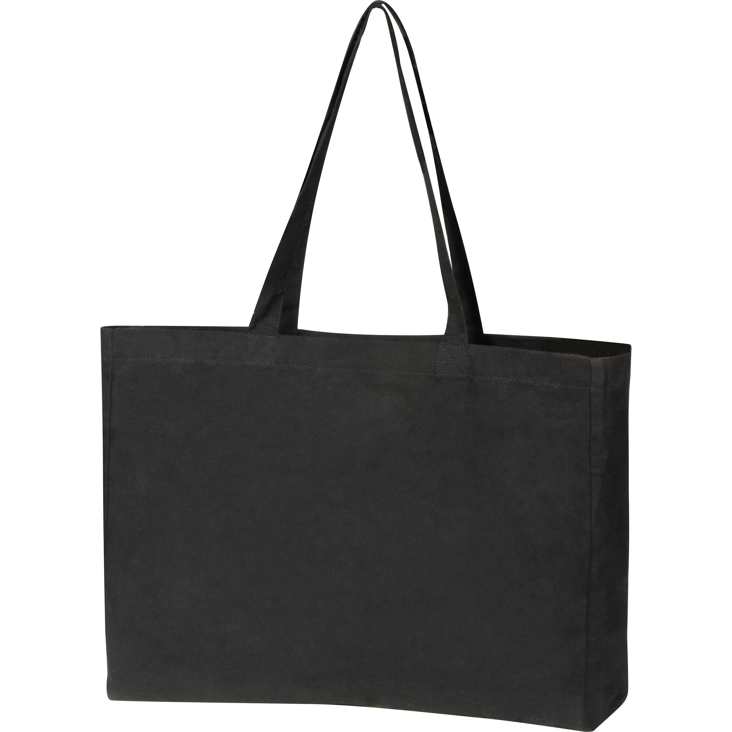 MA63229-03Shopper aus Bio Baumwolle mit Bodenfalte MARCELLO_ schwarz