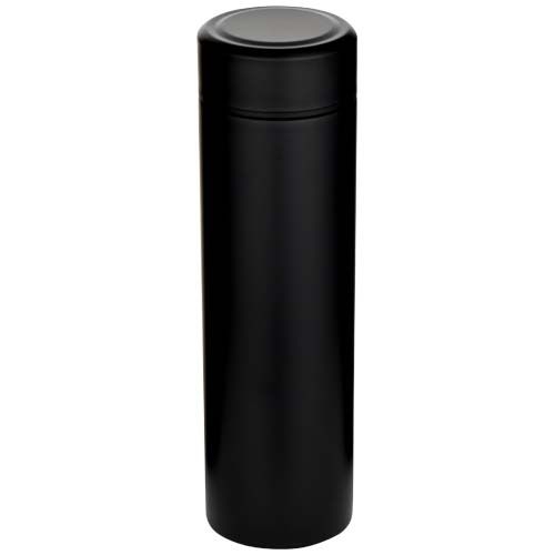 PF100826-5Taylor 450 ml Doppelwand Isolierflasche aus Edelstahl mit Teesieb_ schwarz