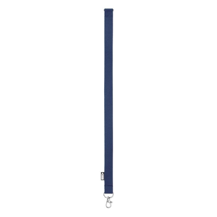 MO6100-04Lany Rpet Lanyard RPET 20mm_ blau