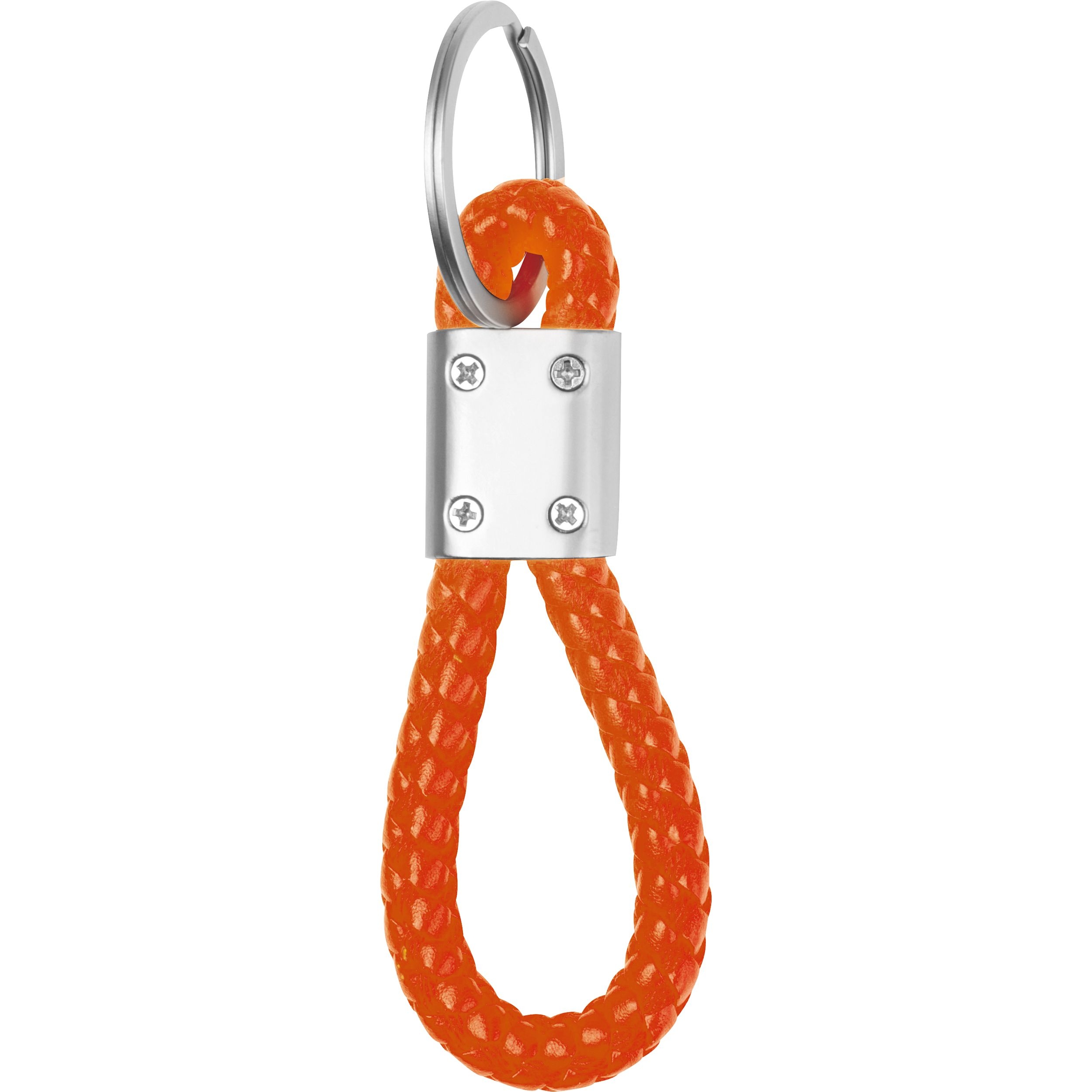 MA95466-10Metall-Schluesselanhaenger mit Kordel ERNEST_ orange