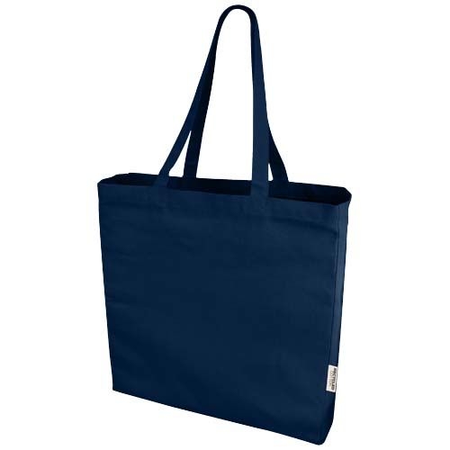 PF120710-4Odessa 220 g_m² GRS recycelte Baumwoll Tragetasche 13L_ navy