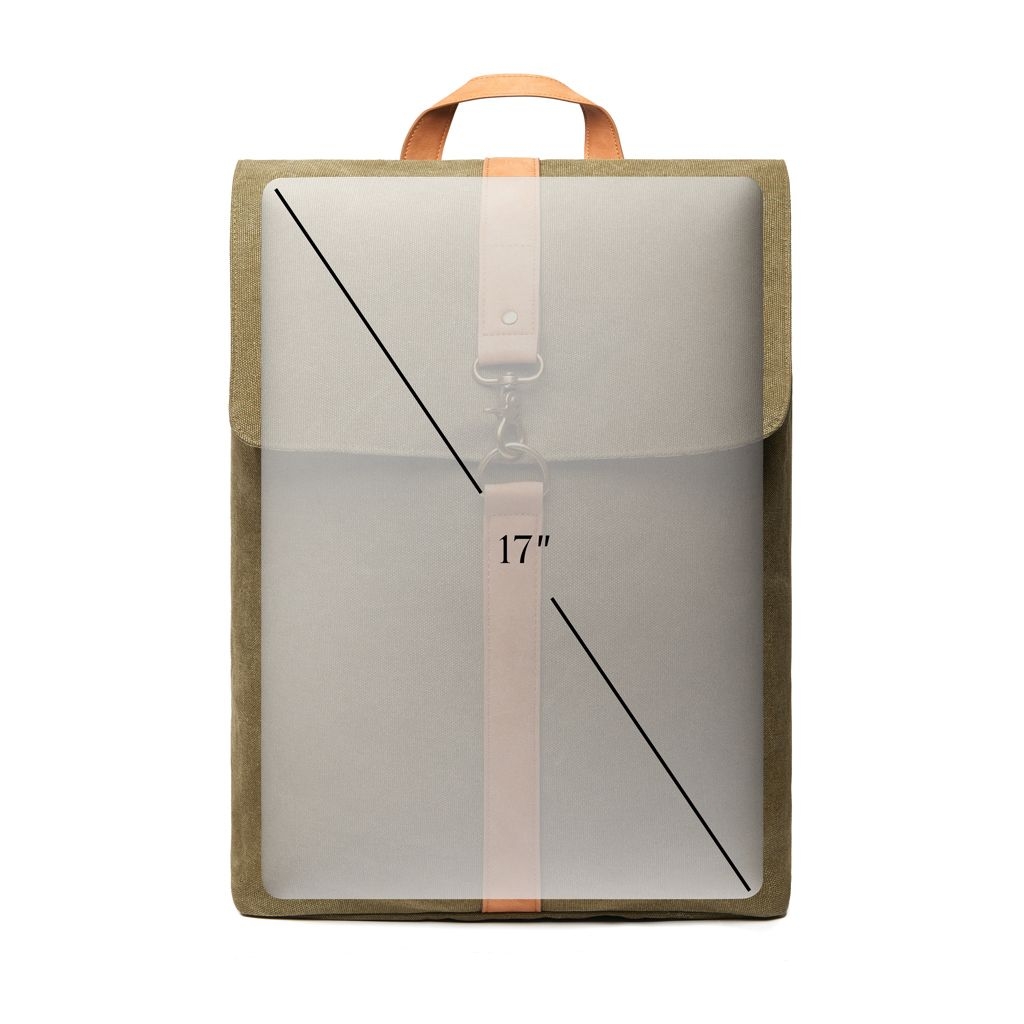 XDV52101-8VINGA Bosler Rucksack aus GRS recyceltem Canvas_ gruen