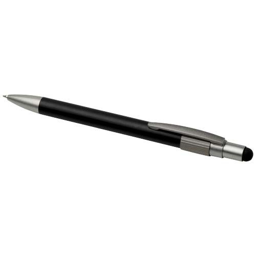 PF106447-6Rill RCS recycelter Kugelschreiber mit Stylus und Fidget Spinner _schwarze Mine_ schwarz