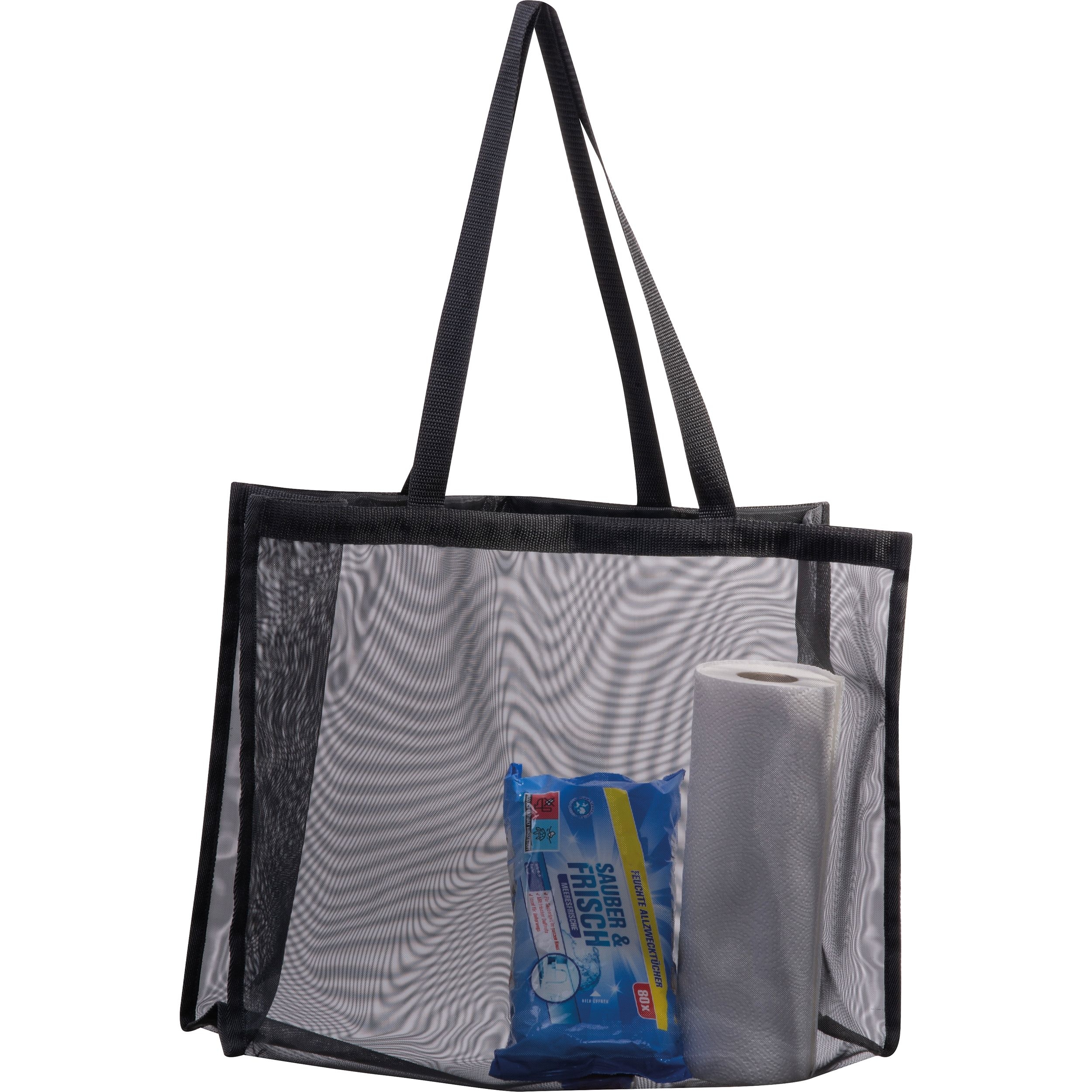 MA65386-03Strandtasche aus Polyester AUGUST_ schwarz