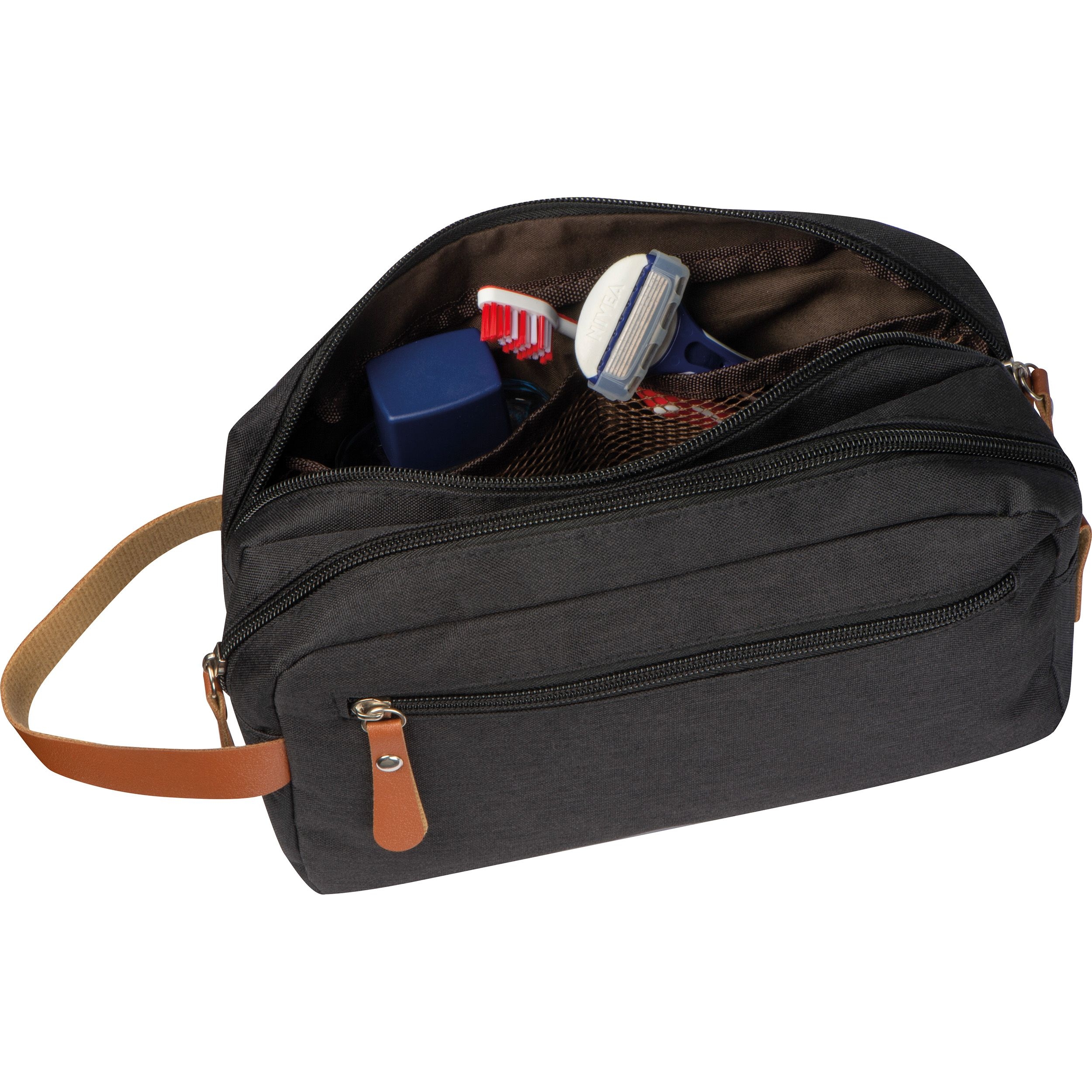 MA63250-03Kosmetiktasche aus Polyester SAUL_ schwarz