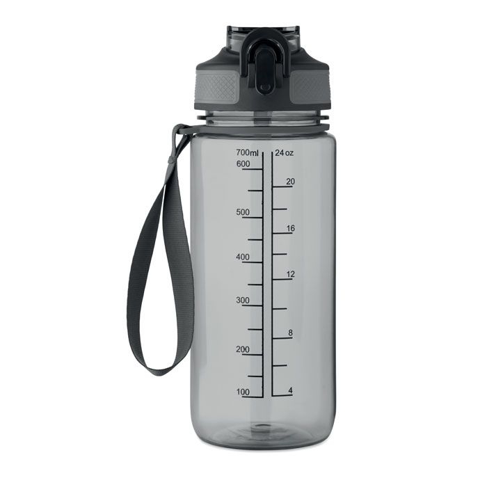 MO2792-27Enkel Sport-Trinkflasche 700ml_ transparent grau