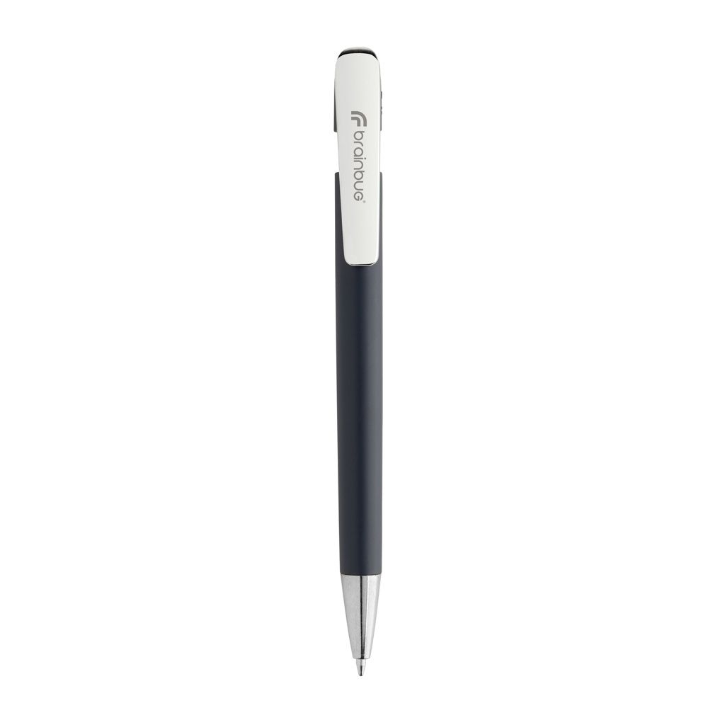 XDP611.39-25Glide GRS-zertifizierter rABS Stift mit Metallclip_ navy blau