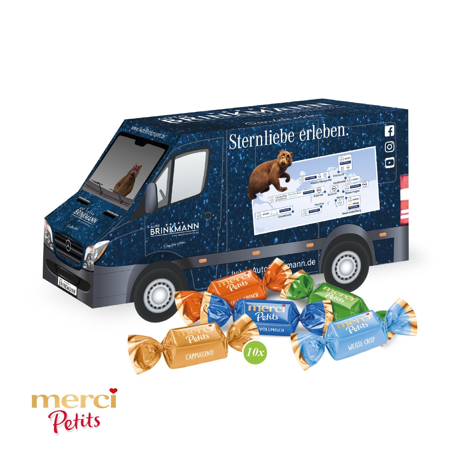 CD91712-013D Praesent _Transporter_ mit Merci Petits_ Merci Petits