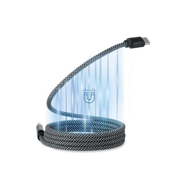 MO2778-33Braid Magnetisches Kabel RPET_ weiss_schwarz