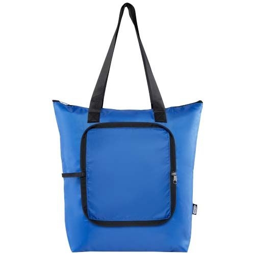 PF130092-4EcoFold faltbare RPET Kuehltasche 15 L_ royalblau