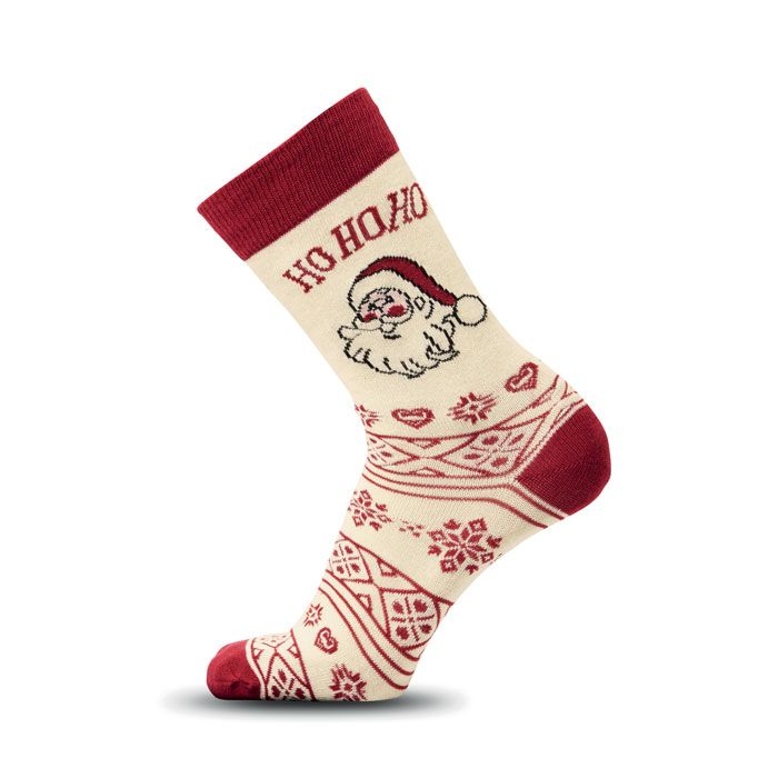 CX1574-13Soc Medium Weihnachtssocken M_ beige
