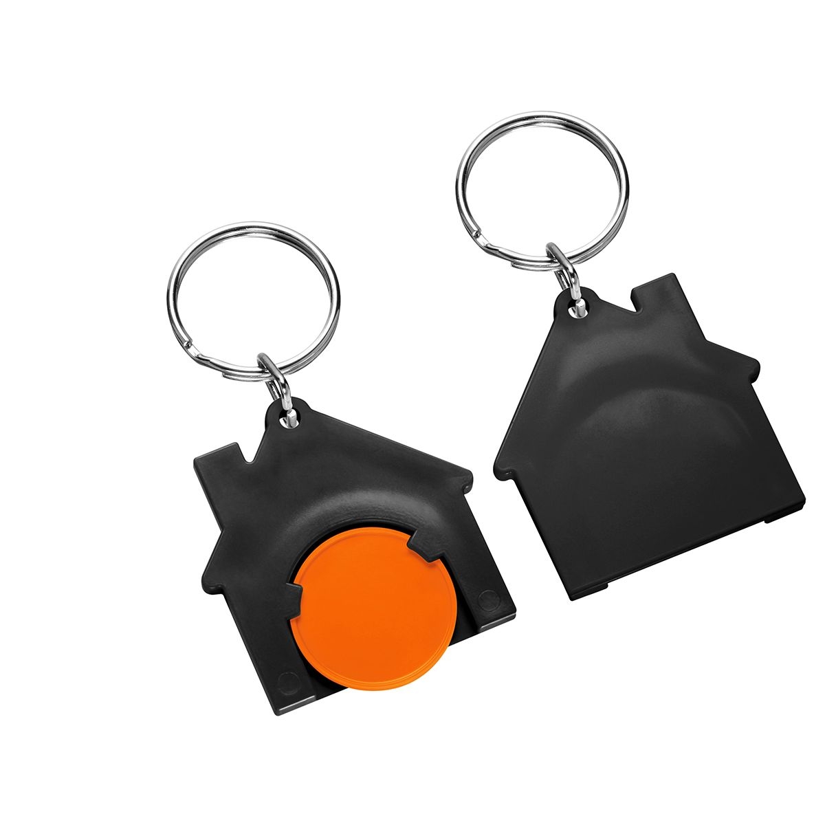 HE7516R-5-6Chiphalter mit 1€-Chip _Haus_ orange_ schwarz