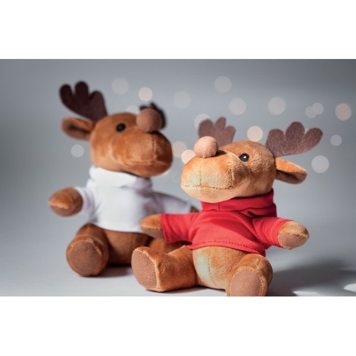CX1469-05Rudolph Pluesch-Rentier mit Hoody_ rot