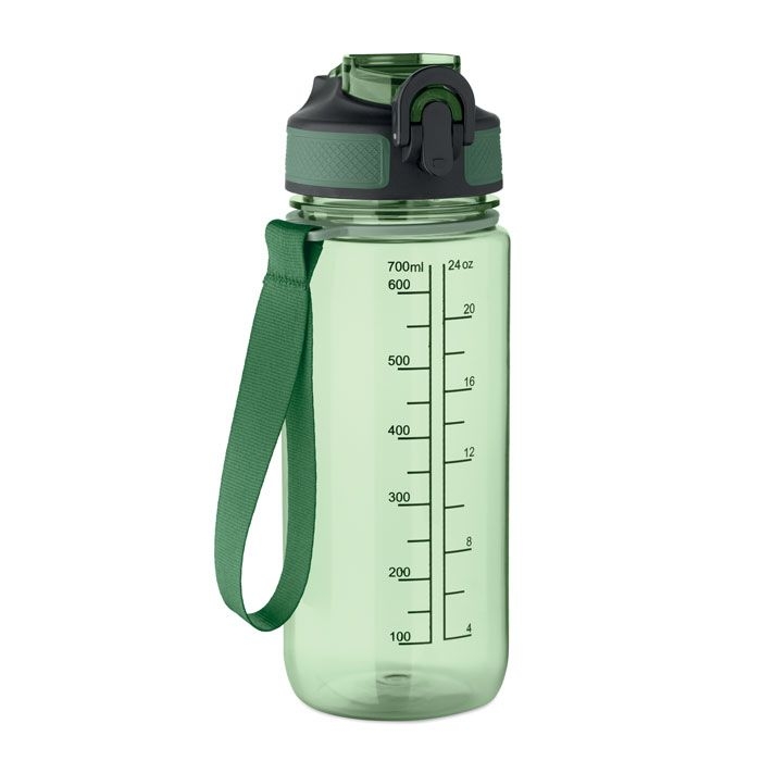 MO2792-24Enkel Sport-Trinkflasche 700ml_ transparent gruen