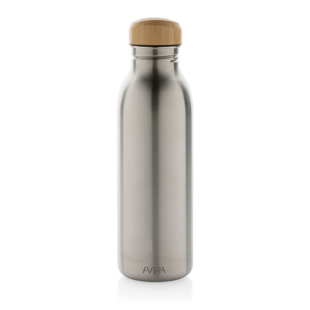 XDP438_06-2Avira Alcor 600ml Wasserflasche aus RCS rec. Stainless-Steel_ silber