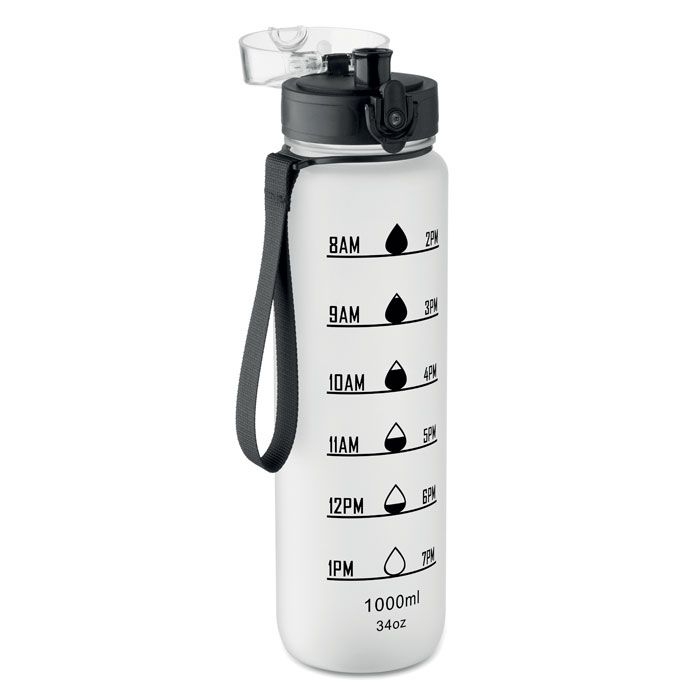 MO2672-26Isforden Mark Sport-Trinkflasche RPET 1L_ transparent weiss