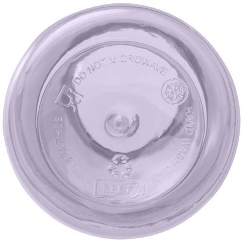 PF100778-7Oregon 400 ml RCS-zertifizierte Trinkflasche aus recyceltem Kunststoff mit Karabiner _ fliederfarben