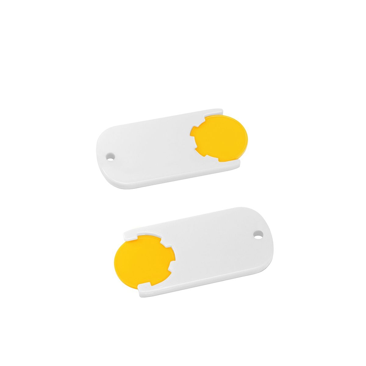 HE7439-4-0Chiphalter mit 1€-Chip _Alpha_ gelb_ weiss