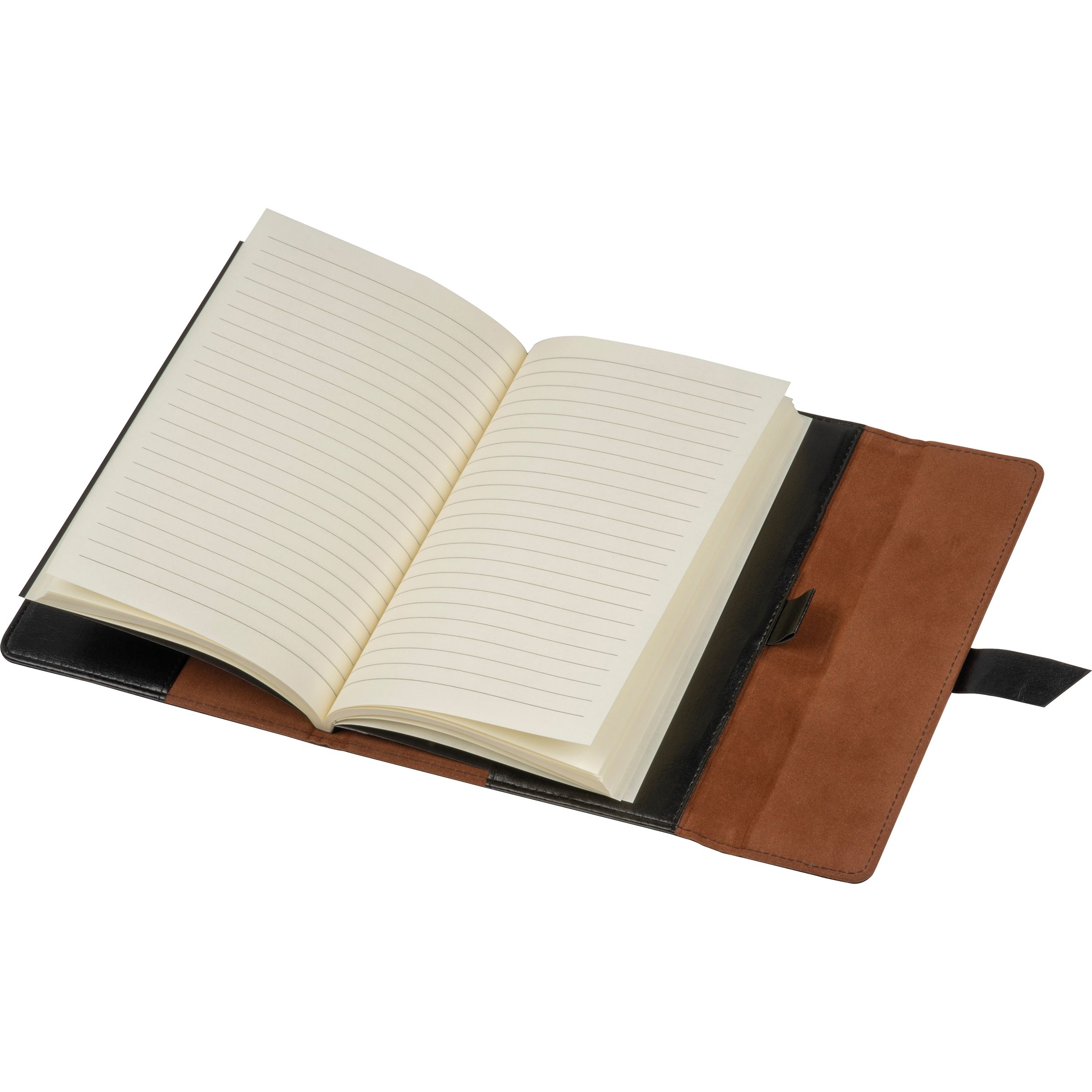 MA24777-03CrisMa Kunstleder Notizbuch A5 mit linierten Seiten EDNA_ schwarz