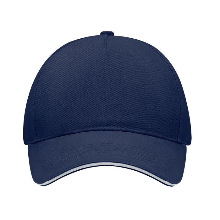 MO6875-55Long Beach Singa Baseball Kappe 5 Panels_ blau_weiss