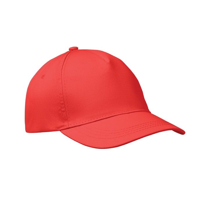 MO1447-05Buzz Baseball cap 5 panels 160g_m²_ rot