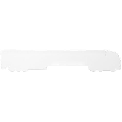 PF210463-1Tait 30 cm LKW-foermiges Lineal aus Recycling-Kunststoff_ weiss