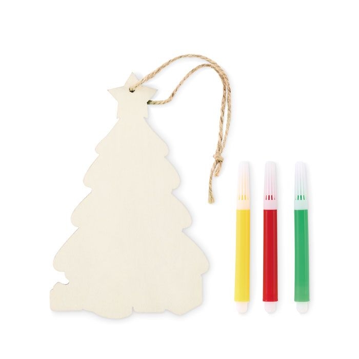 CX1569-40Colortree Weihnachtsschmuck Tanne_ holz