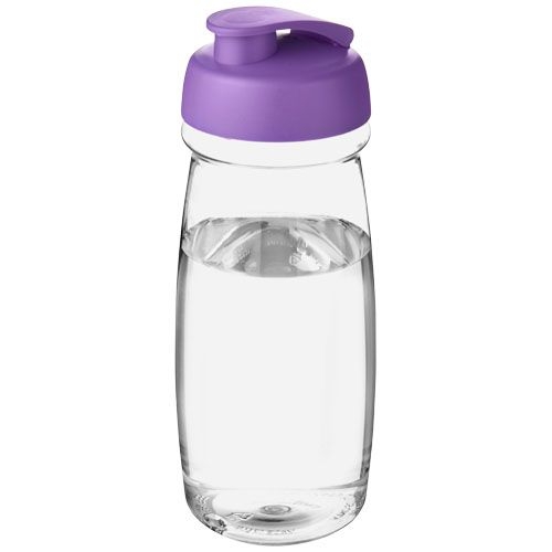 PF210054-24H2O Active® Pulse 600 ml Sportflasche mit Klappdeckel_ transparent_lila