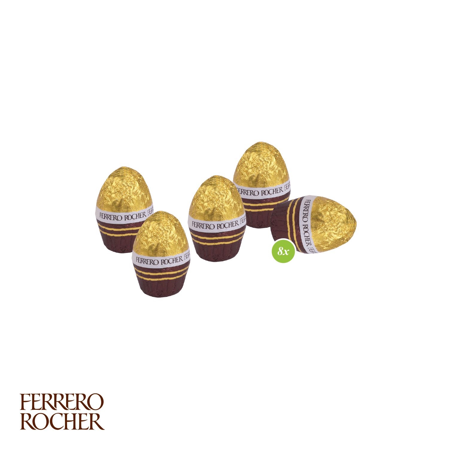 CD94653-013D Praesent Haeschen mit FERRERO Rocher Ostereier_ Ferrero Rocher