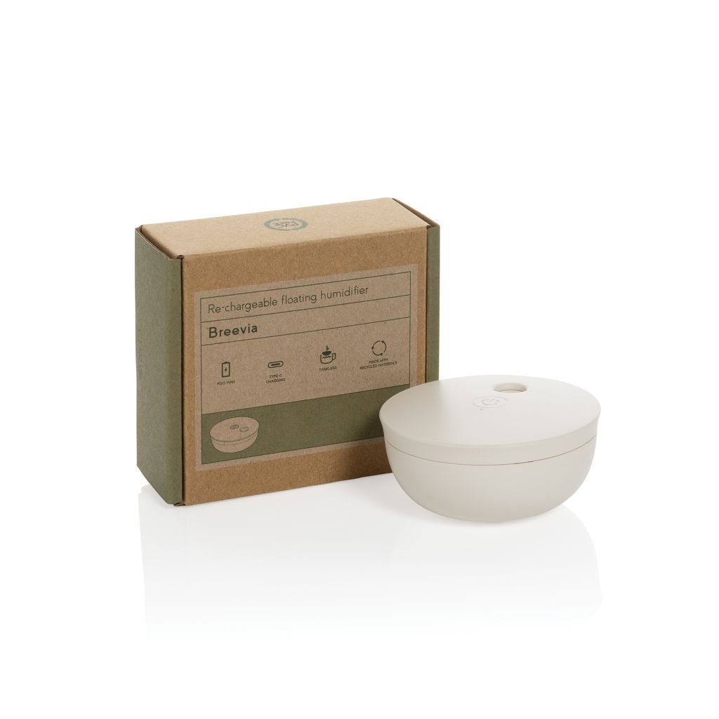 XDP457.02-19Breevia aufladbarer schwimmender Luftbefeuchter aus RCS rABS_ beige