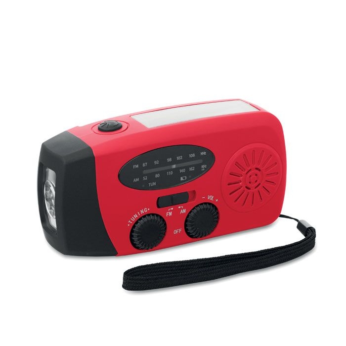 MO2746-05Onda AM_FM Radio mit Taschenlampe_ rot