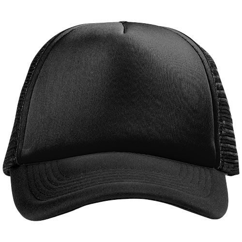 PF111069-7Trucker Kappe mit 5 Segmenten_ schwarz_schwarz