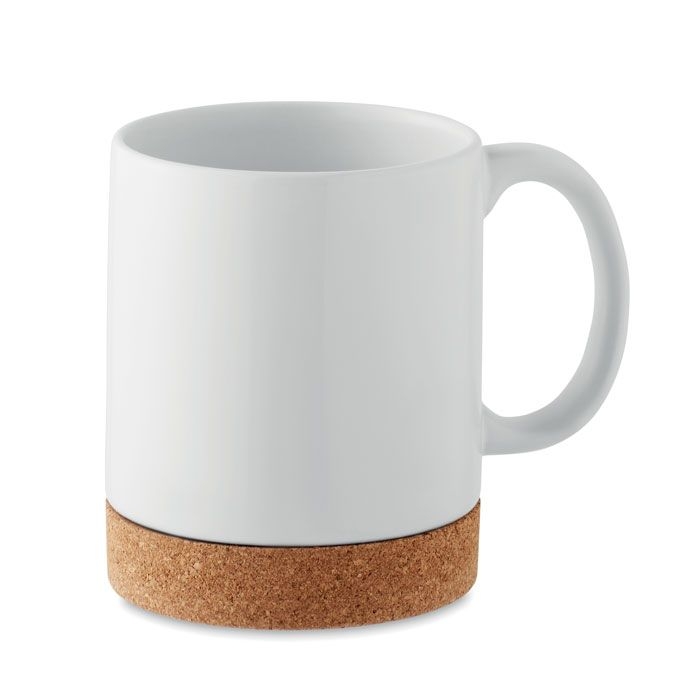 MO2102-06Karoo Sublim Keramikbecher Subli mit Kork_ weiss